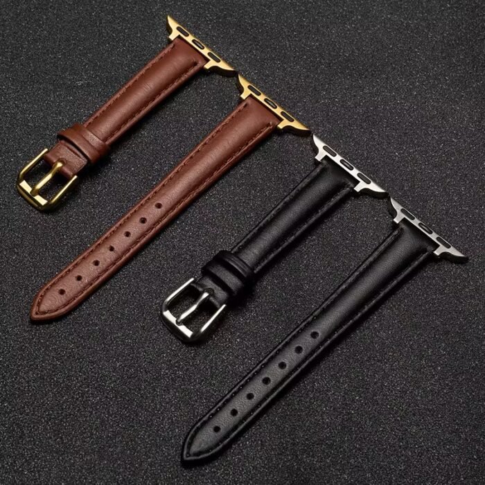 Bracelet Femme - Véritable Cuir Marron – Image 3