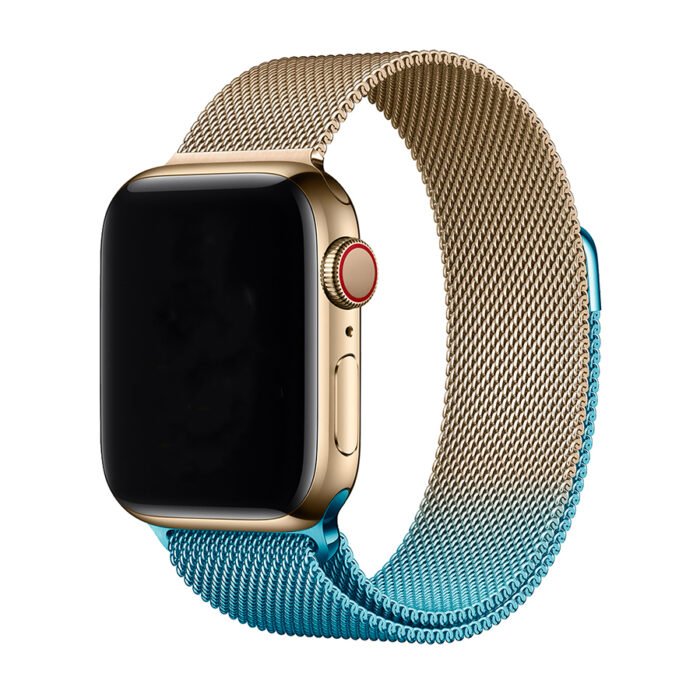 Bracelets Métalliques Apple Watch - Gold Bleu – Image 2