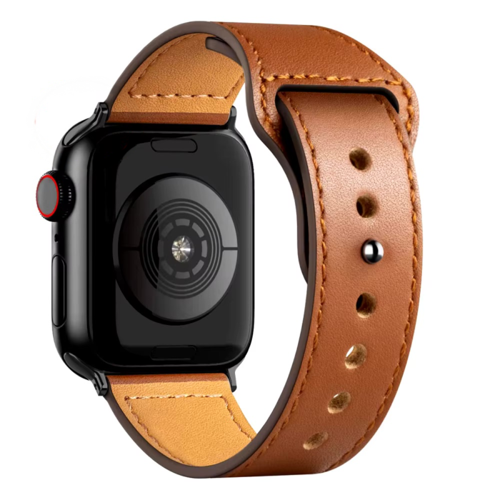 Bracelet Cuir véritable marron - Apple Watch – Image 1