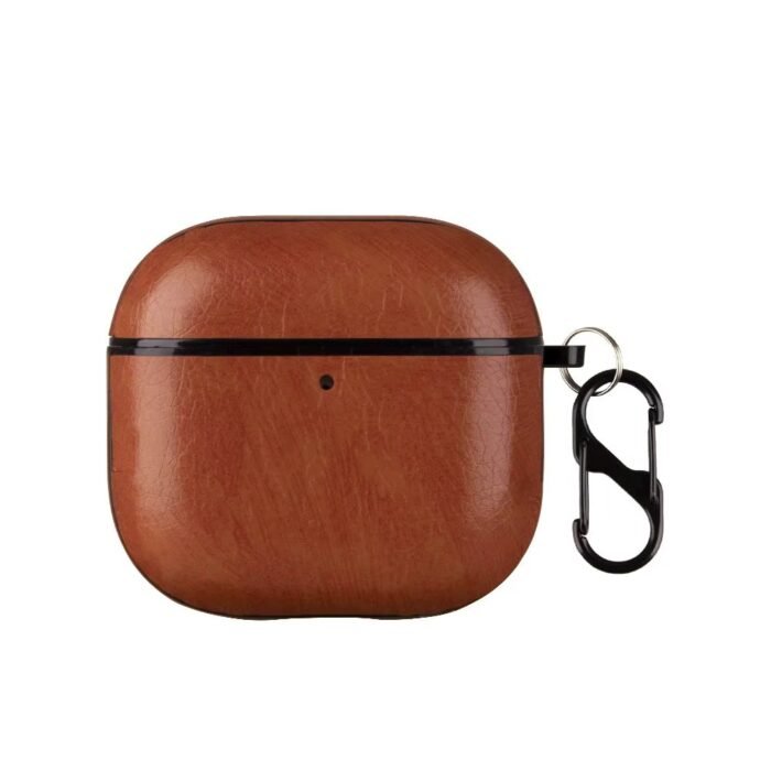 Housse AirPods en cuir veritable - Marron – Image 1