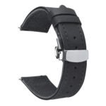 Bracelet Cuir véritable noir - Apple Watch