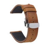 Bracelet Cuir véritable marron - Apple Watch