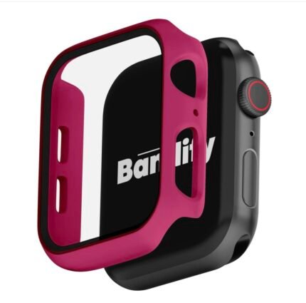 Housse de protection avec blindé pour Apple Watch - Rouge bordeaux