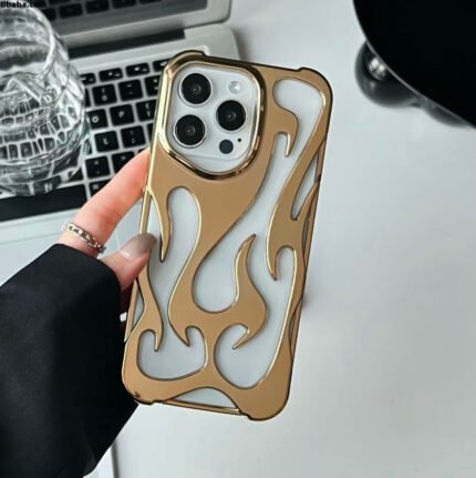 Coque en silicone Flamme Gold